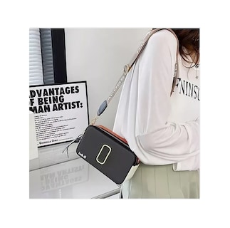 Foto 5 | Bolsa Bandolera Lab.g Para Mujer Bolso De Hombro Dama Moda Negro