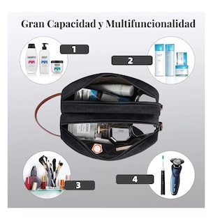 Foto 3 | Bolso Crossbody Bolsa Bandolera Para Hombre Y Mujer De Lona Negro