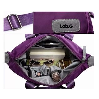 Foto 3 | Bolso Multifuncional Impermeable Y Antirrobo Lab.g Para Mujer Morada
