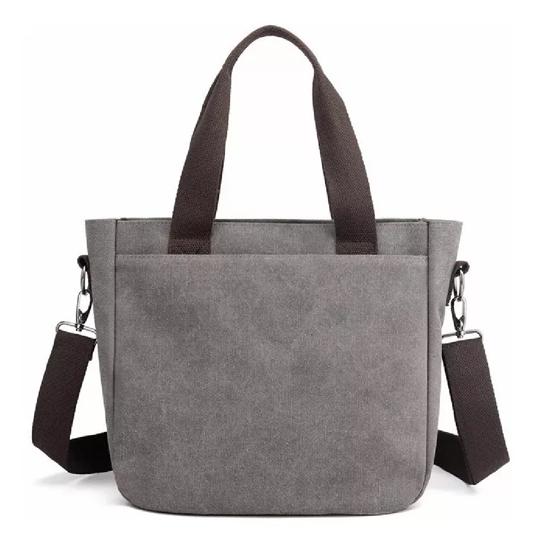 Foto 3 pulgar | Bolsa Moderna Y Urbana De Lona De Gran Capacidad Para Mujer Gris Cafe