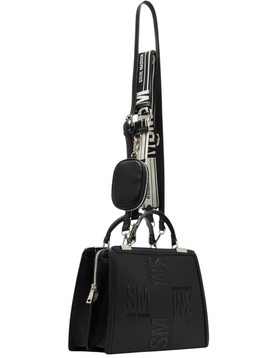 Foto 7 pulgar | Bolsa Shoulder Bmateo Steve Madden Negra