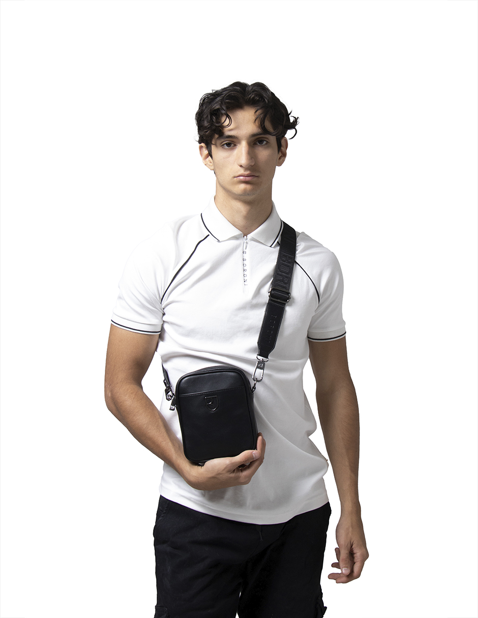 Foto 5 pulgar | Bandolera Crossbody Boroni Negro Correa Ajustable