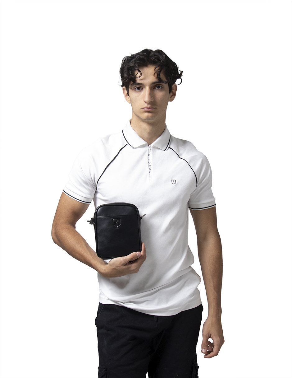 Foto 6 pulgar | Bandolera Crossbody Boroni Negro Correa Ajustable