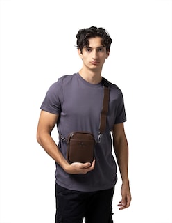 Foto 4 | Bandolera Crossbody Boroni Café Correa Ajustable