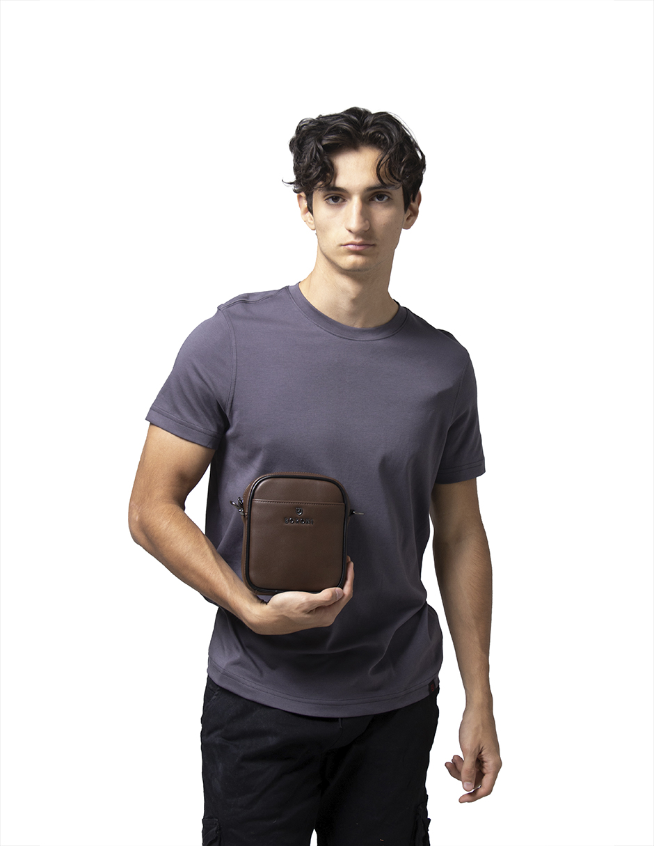 Foto 5 | Bandolera Crossbody Boroni Café Correa Ajustable