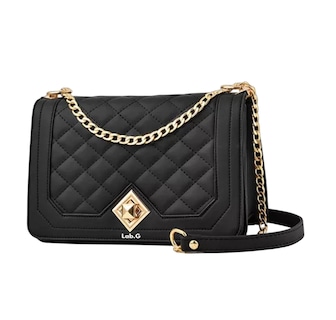 Foto 1 | Bolsa Bandolera De Mujer Con Cadena De Metal, Negro