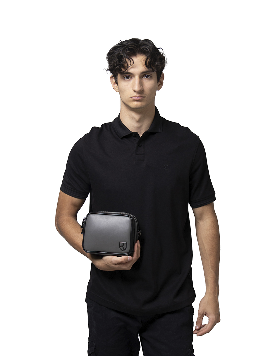 Foto 5 pulgar | Bandolera Crossbody Boroni Negro Correa Ajustable