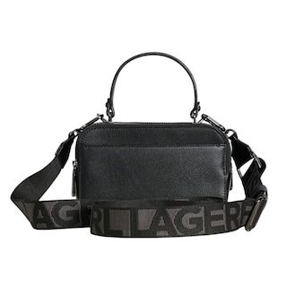 Foto 2 | Bolsa Crossbody Karl Lagerfeld Paris De Piel Color Negro