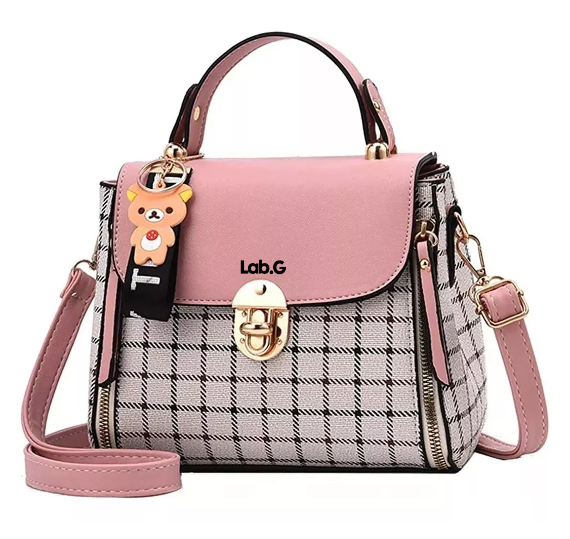 Foto 2 pulgar | Bolso Antirrobo De Hombro De Mujer Rosa