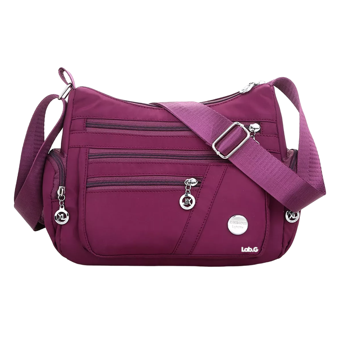 Bolso Multifuncional Lab.g Impermeable Y Antirrobo Para Mujer Purpura
