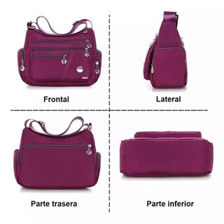 Foto 3 | Bolso Multifuncional Lab.g Impermeable Y Antirrobo Para Mujer Purpura
