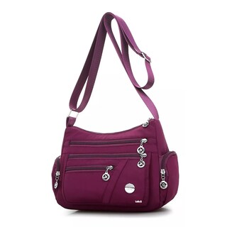 Foto 4 | Bolso Multifuncional Lab.g Impermeable Y Antirrobo Para Mujer Purpura