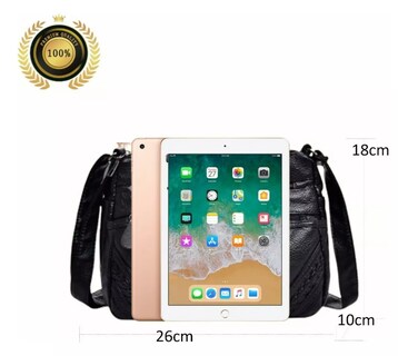 Foto 5 | Bolsa Xtellar Dama Suave Cuero Gran Capacidad Impermeable P/ Viaje