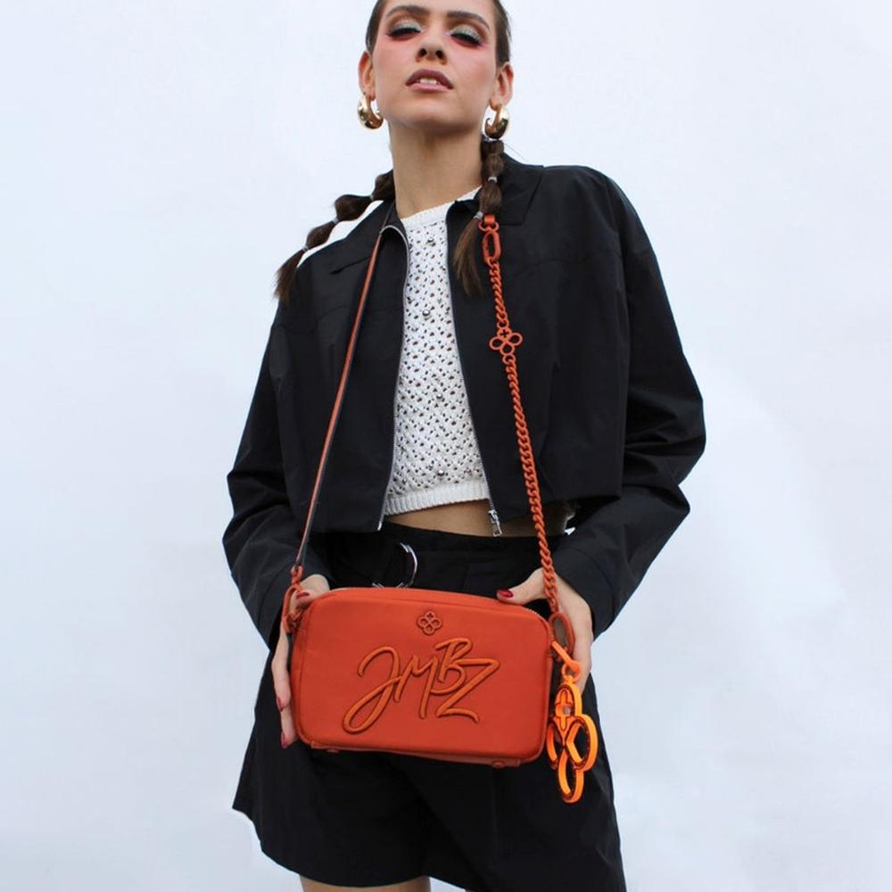 Foto 7 pulgar | Bolso Jaime Ibiza Modelo Ji 2415 Color Naranja Lazos 2024 Naranja
