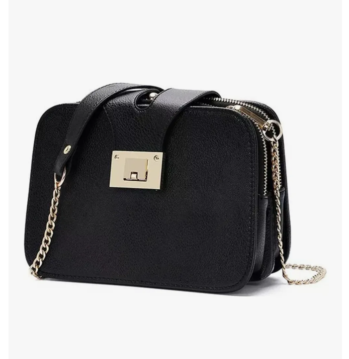 Foto 2 pulgar | Bolso Xtellar Bandolera Para Mujer Con Hebilla Metálica Color Negro