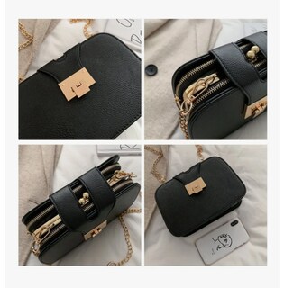 Foto 4 | Bolso Xtellar Bandolera Para Mujer Con Hebilla Metálica Color Negro