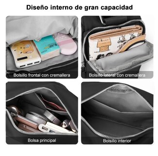Foto 2 | Bolsa Xtellar Bandolera Mujer Moda Dama Crossbody Gran Capacidad Color Negro