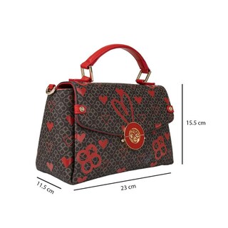 Foto 4 | Bolso Jaime Ibiza Ji 2569 Chocolate Mini Love Temple 2025 Chocolate