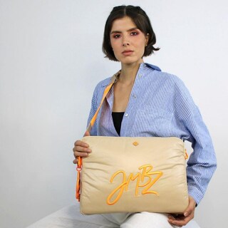 Foto 6 | Maletin Jaime Ibiza Modelo Ji 2477 Color Taupe Huellas 2024 Beige