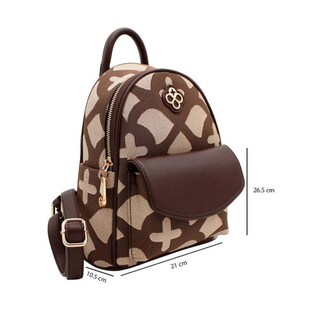 Foto 4 | Mochila Jaime Ibiza Ji 2531 Jacquard Chocolate Latidos 2024 Chocolate