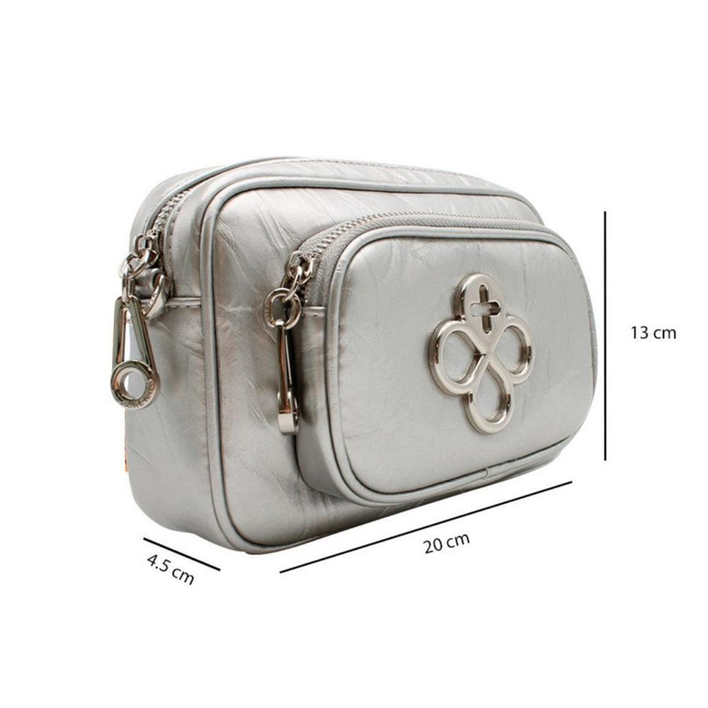 Foto 5 pulgar | Bolso Jaime Ibiza Modelo Ji 2508 Color Plata Latidos 2024 Plateado