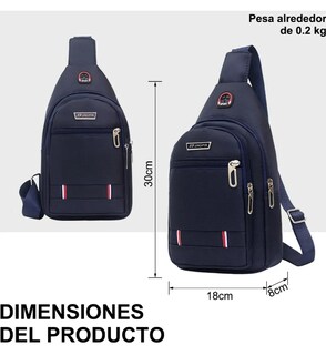 Foto 2 | Bolso Xtellar Bandolera Unisex Moderno Con Orificio Para Cable.
