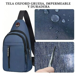 Foto 4 | Bolso Xtellar Bandolera Unisex Moderno Con Orificio Para Cable.