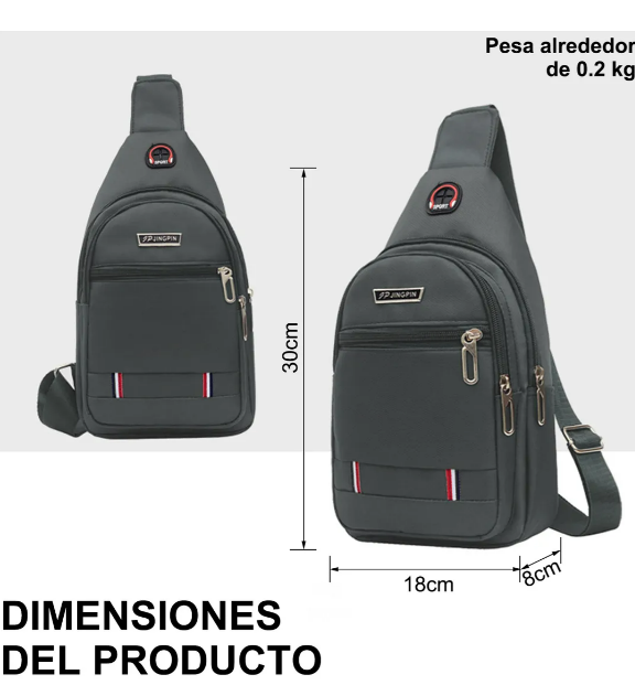 Foto 2 | Bolso Xtellar Bandolera Moderno Con Orificio Para Cable.
