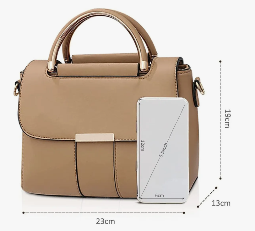 Foto 4 pulgar | Bolsos Xtellar De Mano Y Hombro Asa Superior Para Mujer Bandolera Modelo Blanco