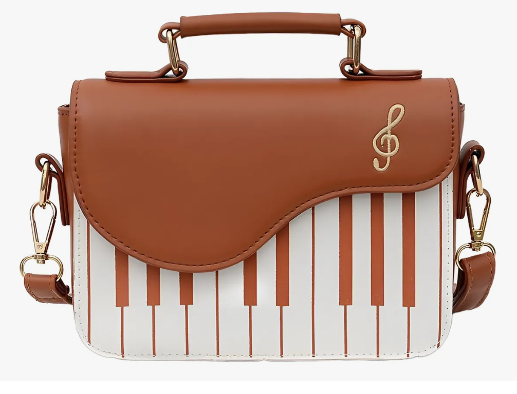 Foto 2 pulgar | Bolsa Xtellar Con Forma Piano Crossbody Con Cadena