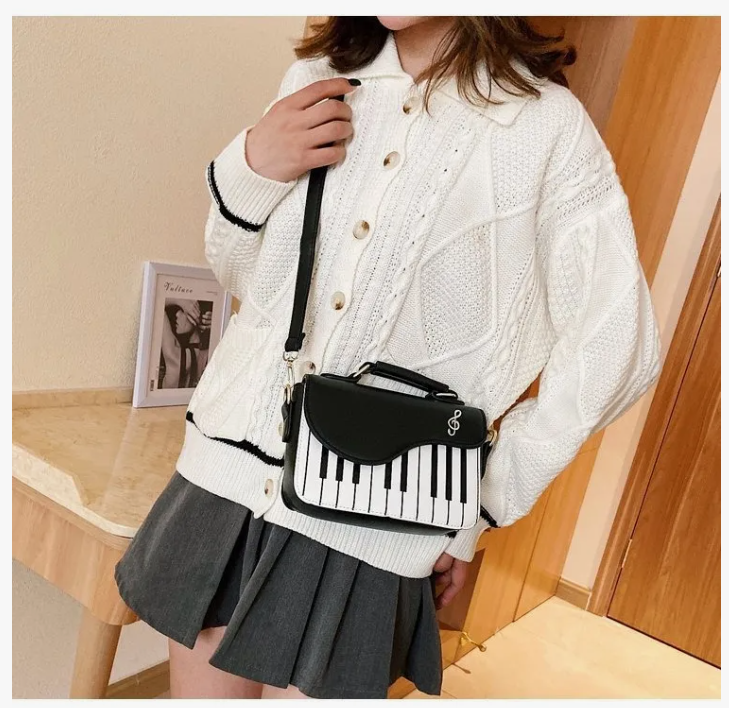 Foto 5 | Bolsa Xtellar Con Forma Piano Crossbody Con Cadena