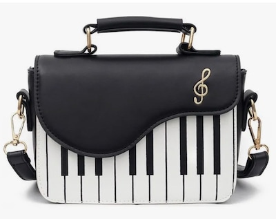Foto 1 | Bolsa Xtellar Con Forma Piano Crossbody Con Cadena