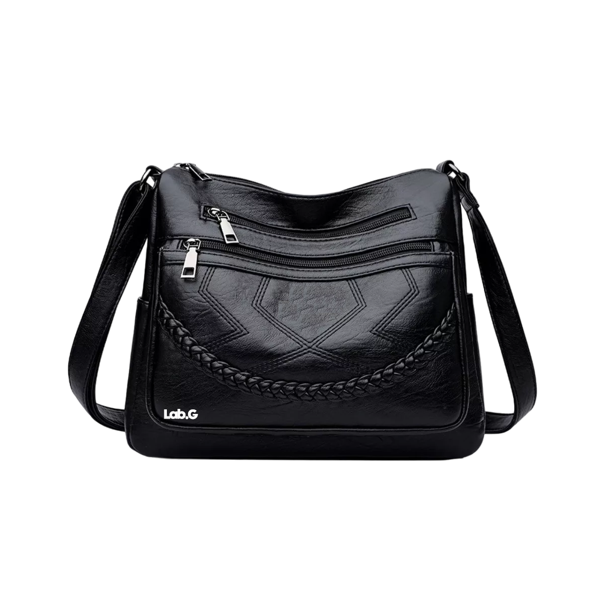 Foto 2 pulgar | Bolso Para Mujer Lab.g Casual De Nueva Moda Para Bandolera Cruzada Negro