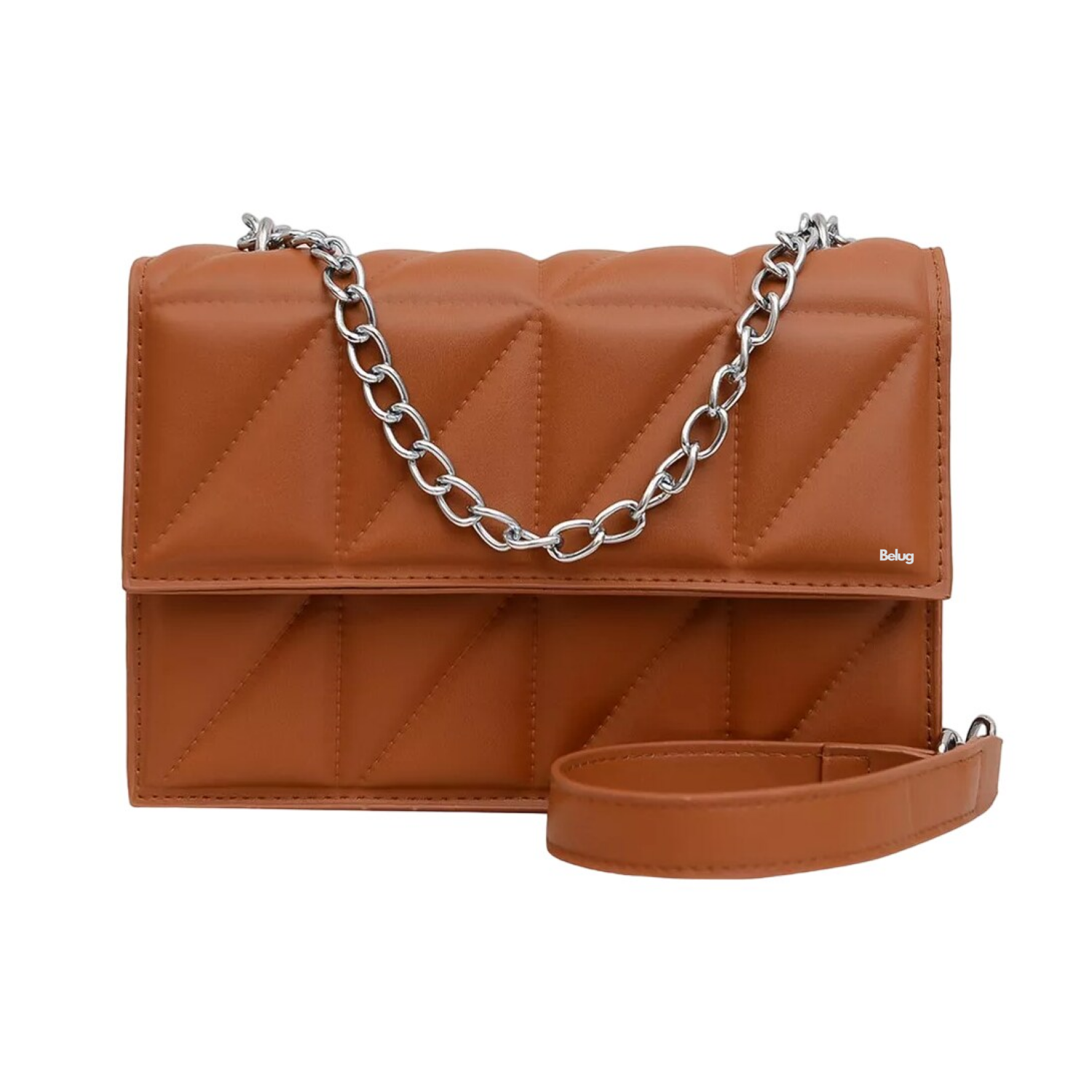 Foto 2 pulgar | Bolso De Mujer Casual De Cuero Pu Ajustable Belug, Marrón