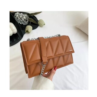 Foto 3 | Bolso De Mujer Casual De Cuero Pu Ajustable Belug, Marrón