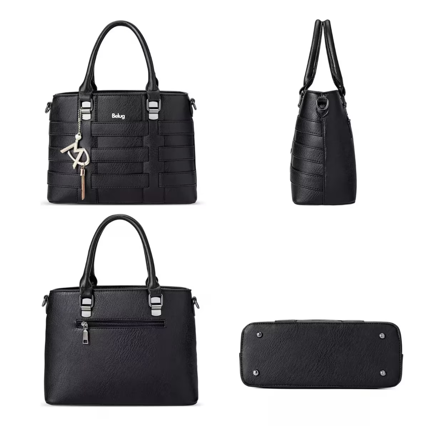 Foto 3 pulgar | Bolsa De Mano Para Mujer De Hombro Belug, Negro