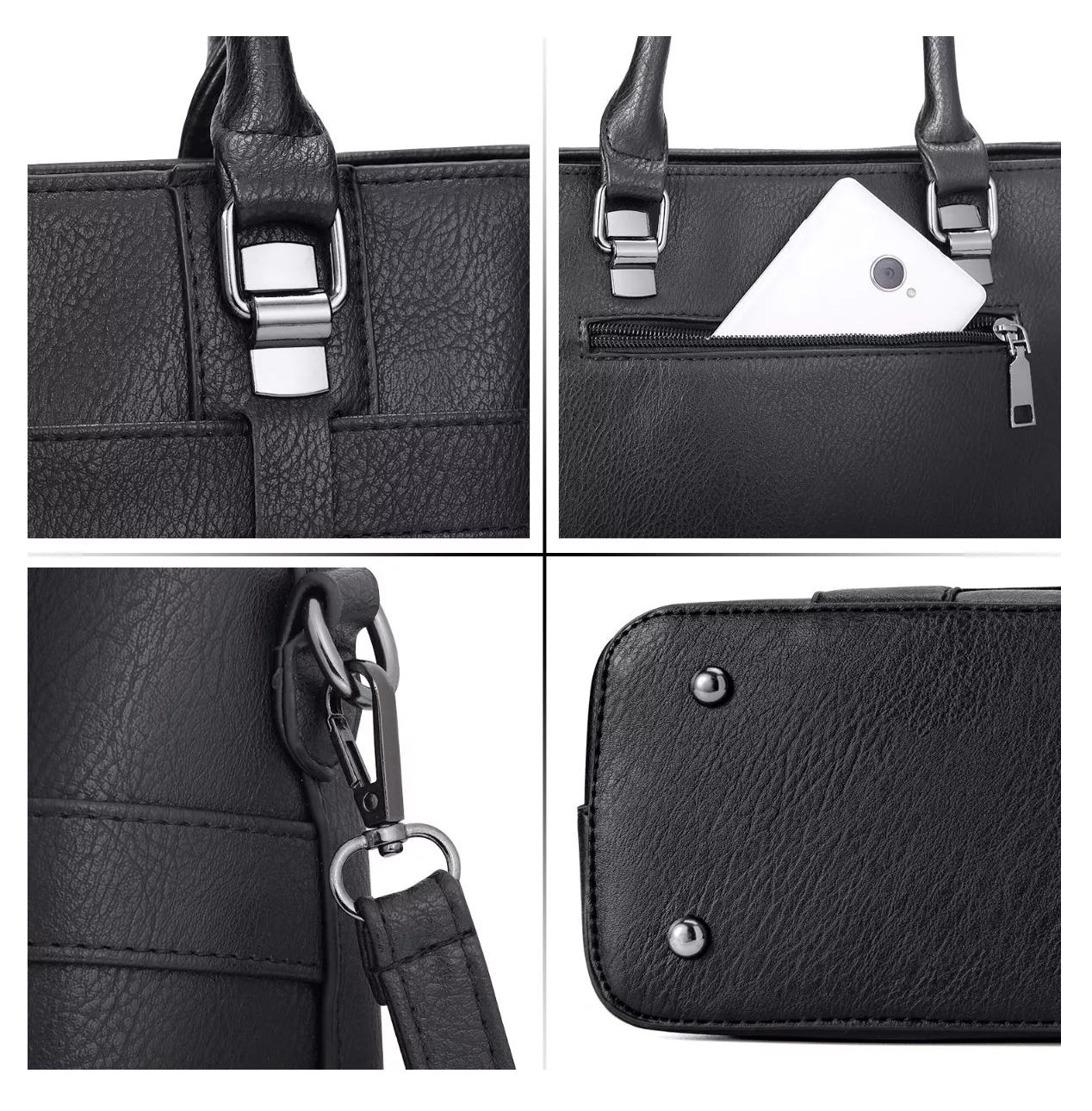 Foto 4 pulgar | Bolsa De Mano Para Mujer De Hombro Belug, Negro