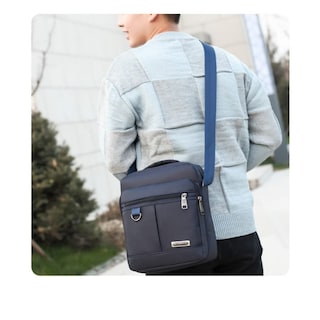 Foto 2 | Bandolera Tipo Maletín Oxford De Nailon Para Hombre - Venta Internacional.