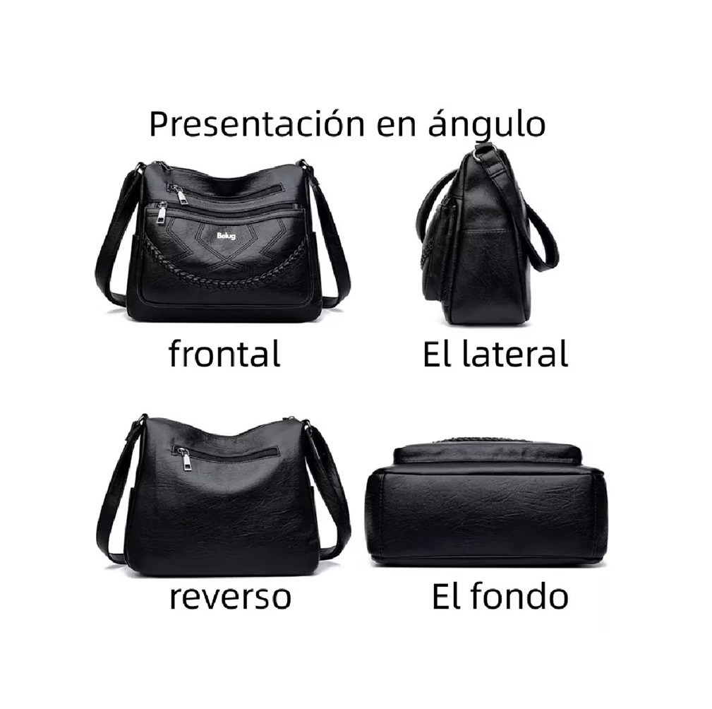 Foto 3 pulgar | Bolso Para Mujer Casual De Nueva Moda Para Bandolera Cruzada Belug,  Negro