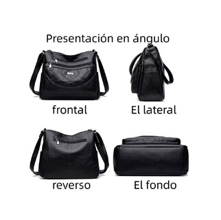 Foto 2 | Bolso Para Mujer Casual De Nueva Moda Para Bandolera Cruzada Belug, Negro