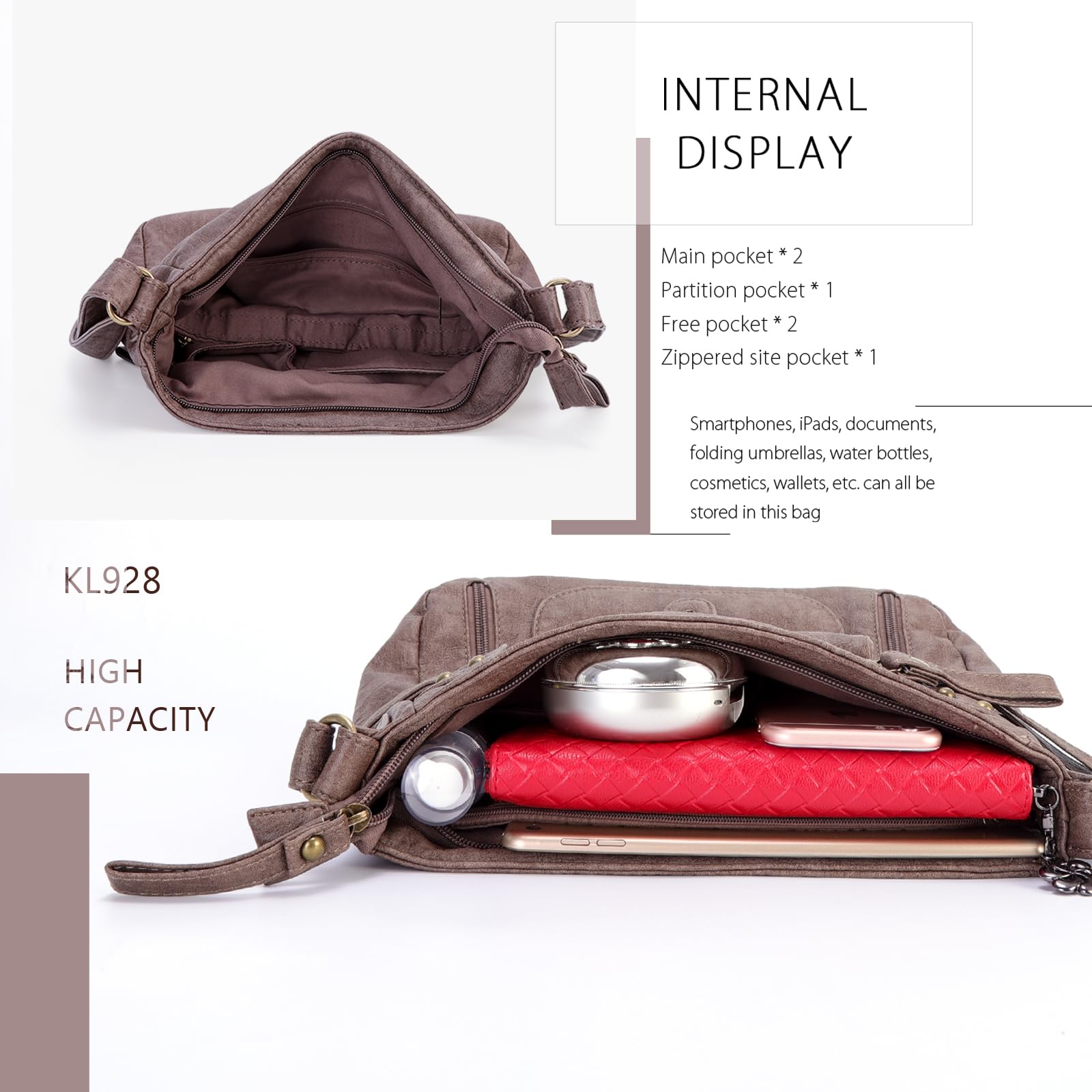 Foto 6 pulgar | Bolsa Bandolera Kl928 - Venta Internacional