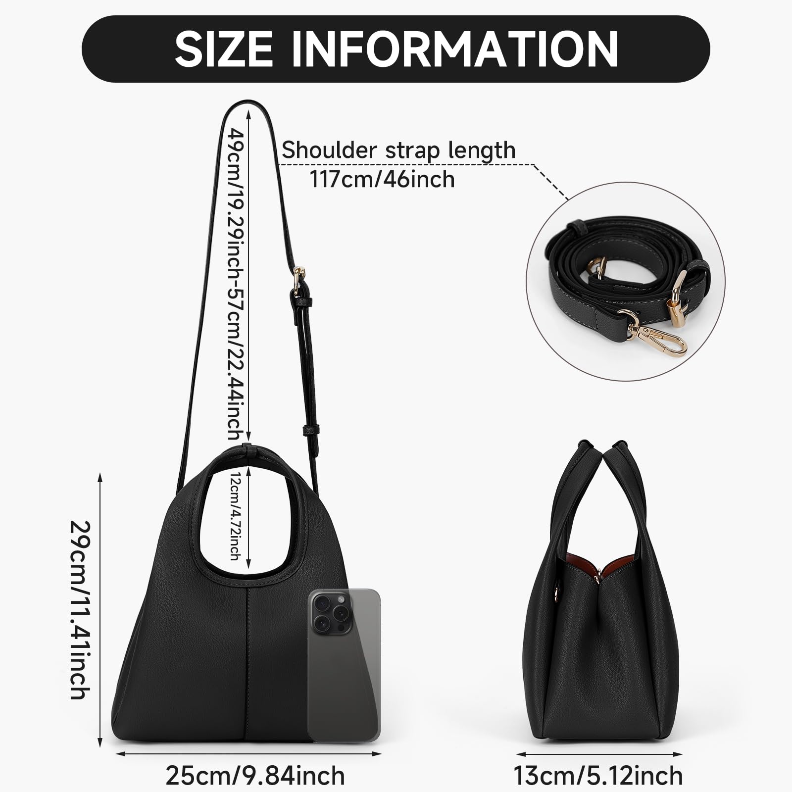 Foto 7 pulgar | Bolsa Bandolera Jqwsve con Asa Superior - Venta Internacional