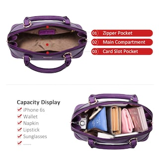 Foto 4 | Bandolera Lovevook Morado - Venta Internacional