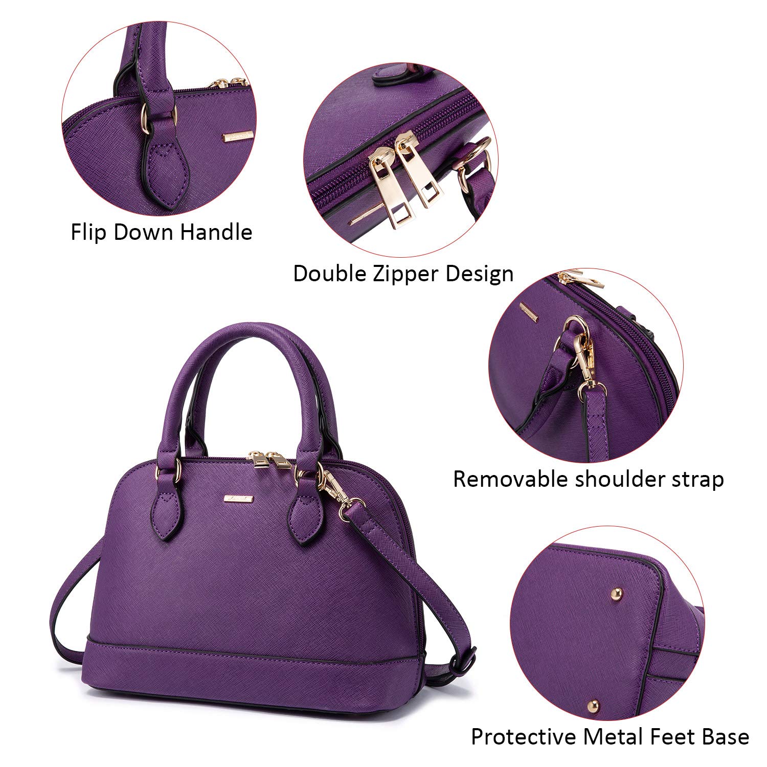 Foto 6 pulgar | Bandolera Lovevook Morado - Venta Internacional