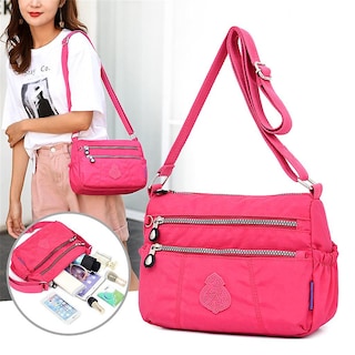 Foto 1 | Bolso De Hombro Huoguo Para Mujer, Impermeable, De Nailon, Compras Diarias - Venta Internacional.