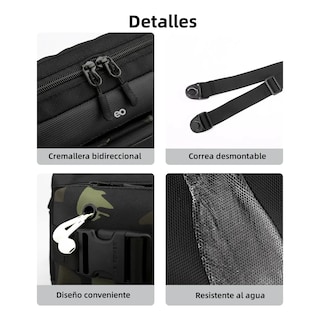 Foto 3 | Bandolera De Nailon Para Hombre Bolso Para Hombre Camuflaje Eo Safe Imports Esi-18955 Multicolor