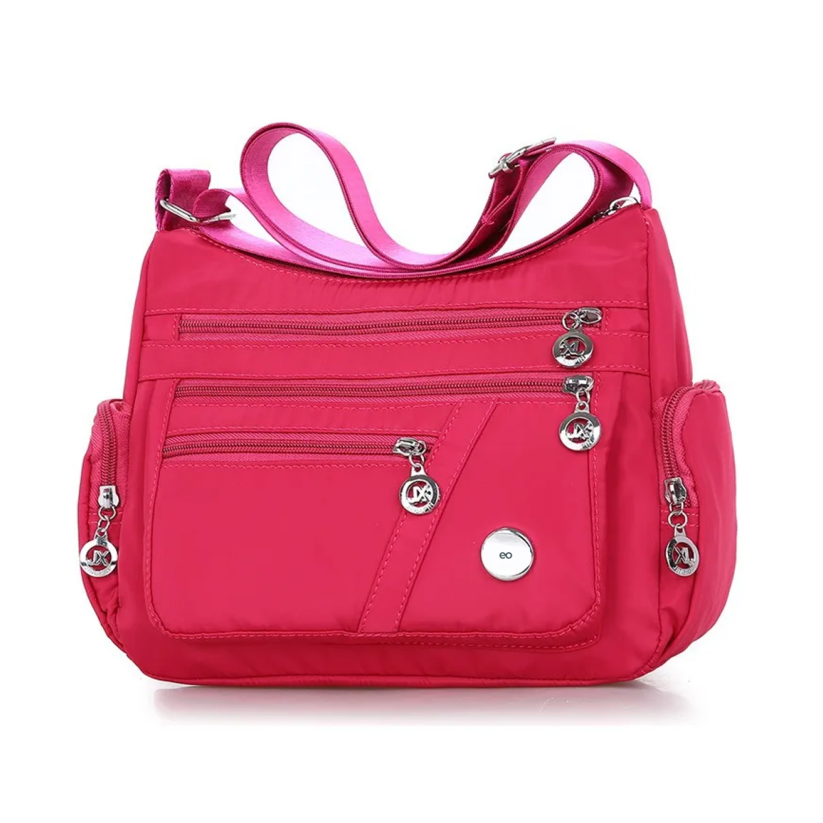 Foto 2 pulgar | Bolso Bandolera De Mujer De Color Liso De Estilo Coreano Eo Safe Imports Esi-19066 Rojo