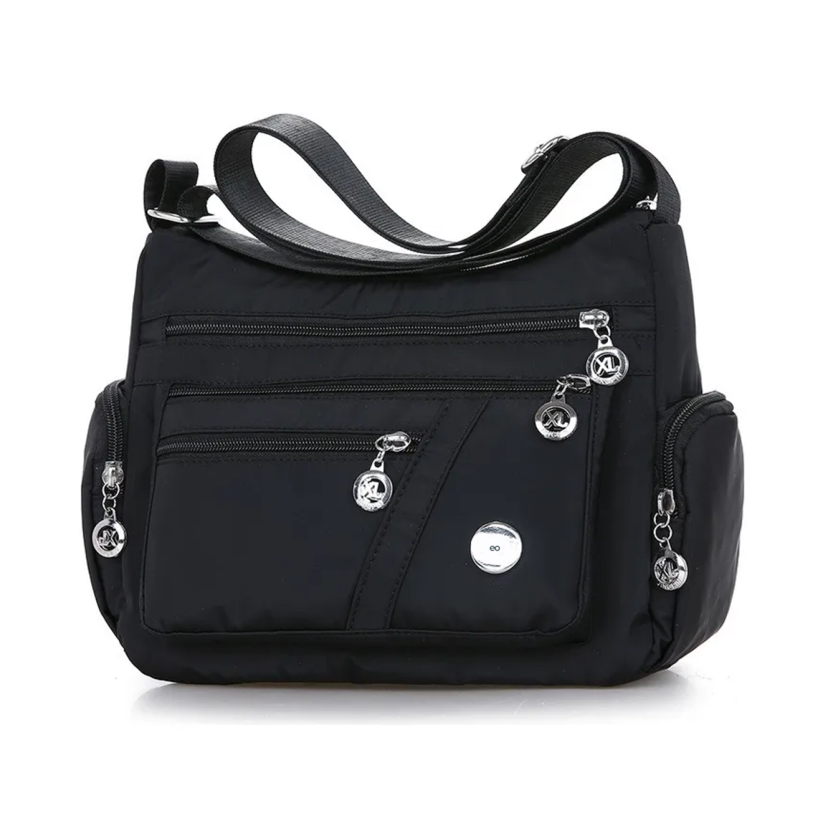 Foto 2 pulgar | Bolso Bandolera De Mujer, Estilo Coreano De Color Liso  Eo Safe Imports Esi-19065 Negro