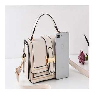 Foto 4 | Bolso De Mano Bandolera Crossbody Mujer Lab.g, Beige