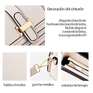 Foto 5 | Bolso De Mano Bandolera Crossbody Mujer Lab.g, Beige